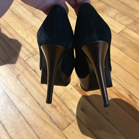 Platform suede Fendi pumps - Picture 3 of 8